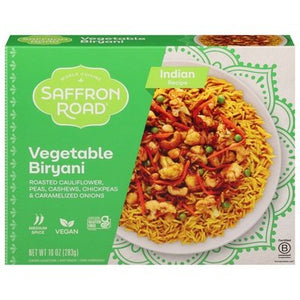 Saffron Road Biryani Vegetable Indian Recipe Medium Spice 8/10 OZ [UNFI #2439495] [ebt]