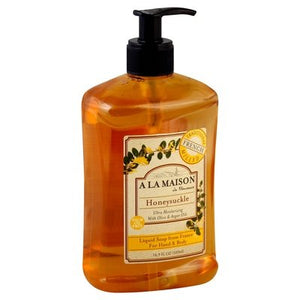 A La Maison Soap Liquid For Hand & Body Honeysuckle 16.9 OZ [UNFI #0640755] T