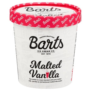 Barts Ice Cream Malted Vanilla 8/16 OZ [UNFI #02611689] [ebt]