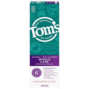 Toms Of Maine Toothpaste Anticavity Cinnamon Clove Natural 6/4 OZ [UNFI-CARLISLE #2370146]