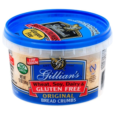 Gillians Foods Bread Crumbs Original Gluten Free 12/12 OZ [UNFI #0241877] [ebt]