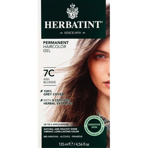 Herbatint Permanent Haircolor Gel Sensitive Skin Ash Blonde 7C 1/5.75 OZ [UNFI-CARLISLE #3115425]