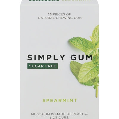 Simply Gum Gum Sugar Free Spearmint 6/55 CT [UNFI-CARLISLE #2794220] [ebt]