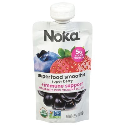 Noka Smoothie Super Berry Superfood 6/4.22 OZ [UNFI-CARLISLE #2790830] [ebt]