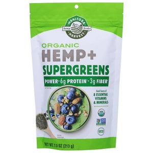 Manitoba Harvest Hemp + Supergreens Organic 1/7.5 OZ [UNFI-CARLISLE #2834513]