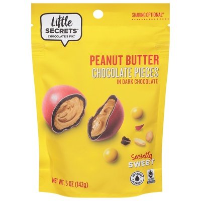 Little Secrets Chocolate Pieces Peanut Butter 8/5 OZ [UNFI #1730597] [ebt]