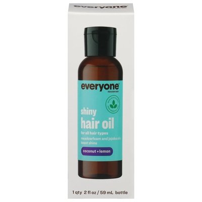 Everyone Hair Oil Shiny Coconut + Lemon 1/2 OZ [UNFI-CARLISLE #2947737]