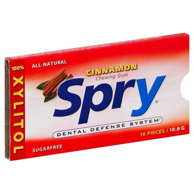Spry Chewing Gum Sugarfree Cinnamon 20/10 CT [UNFI-CARLISLE #1701275] [ebt]