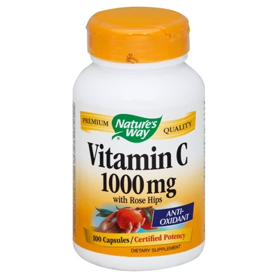 Natures Way Vitamin C With Rose Hips 1000 Mg Capsules 100 Cap [UNFI-CARLISLE #0816264]