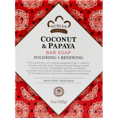 Nubian Heritage Soap Coconut & Papaya 1/5 OZ [UNFI-CARLISLE #917419]