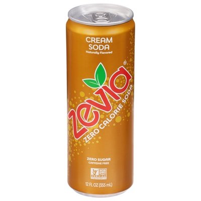 Zevia Soda Zero Calorie Cream 12/12 OZ [UNFI #2819308] [ebt] D