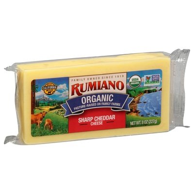 Rumiano Cheese Sharp Cheddar 12/8 OZ [UNFI #1117068] [ebt]