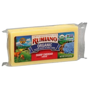 Rumiano Cheese Sharp Cheddar 12/8 OZ [UNFI #1117068] [ebt]
