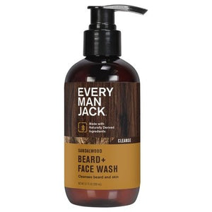 Every Man Jack Beard + Face Wash Sandalwood 1/6.7 OZ [UNFI-CARLISLE #2410124]