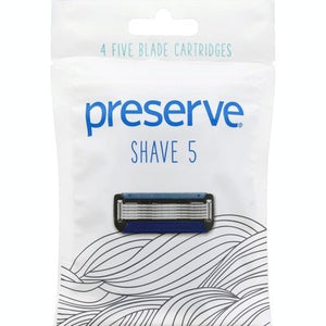 Preserve Cartridges Five Blade Shave 5 6/4 CT [UNFI-CARLISLE #1800259]