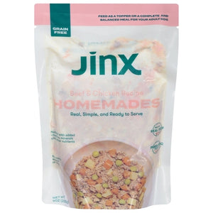 Jinx Inc. Dog Food Grain-Free Beef & Chicken Recipe Homemades 6/9 OZ [UNFI-CARLISLE #3108958]