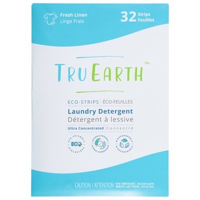 Tru Earth Laundry Detergent Eco-Strips Ultra Concentrated He Fresh Linen 12/32 CT [UNFI-CARLISLE #2743342]