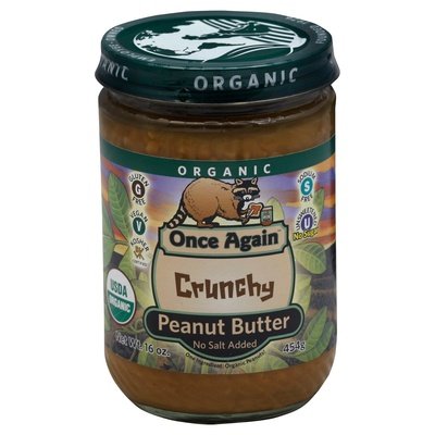 Once Again Peanut Butter Crunchy No Salt Added 6/16 OZ [UNFI #2615060] [ebt]