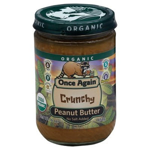 Once Again Peanut Butter Crunchy No Salt Added 6/16 OZ [UNFI #2615060] [ebt]