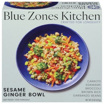 Blue Zones Kitchen Sesame Ginger Bowl 6/8 OZ [UNFI #3017662] [ebt]