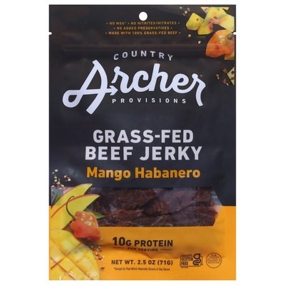 Country Archer Beef Jerky Mango Habanero 12/2.5 OZ [UNFI #2566289] [ebt]