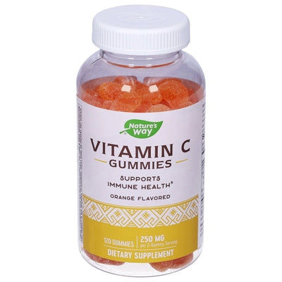 Natures Way Vitamin C 250 Mg Gummies Orange Flavored 120 CT [UNFI-CARLISLE #2682060]