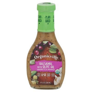 Organicville Vinaigrette & Marinade Balsamic With Olive Oil 6/8 OZ [UNFI #570879] [ebt]