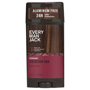 Every Man Jack Deodorant Aluminum Free Crimson Oak 1/3 OZ [UNFI-CARLISLE #3175148]