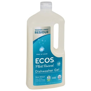Ecos Dishwasher Gel Free & Clear 8/40 OZ [UNFI #962290]