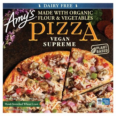 Amys Pizza Dairy Free Vegan Supreme 8/14 OZ [UNFI #2400265] [ebt]