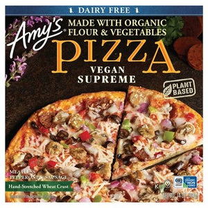 Amys Pizza Dairy Free Vegan Supreme 8/14 OZ [UNFI #2400265] [ebt]
