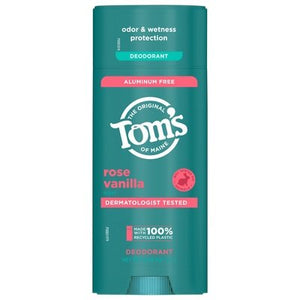 Toms Of Maine Deodorant Rose Vanilla Scent Aluminum Free 1/3.25 OZ [UNFI-CARLISLE #3037702]