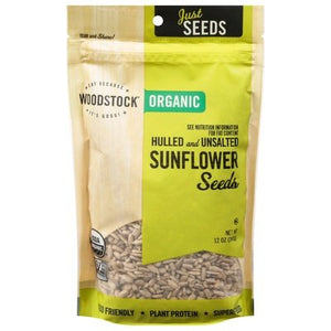 Woodstock Sunflower Seeds Organic Hulled And Unsalted 8/12 OZ [UNFI #1082569] [ebt]