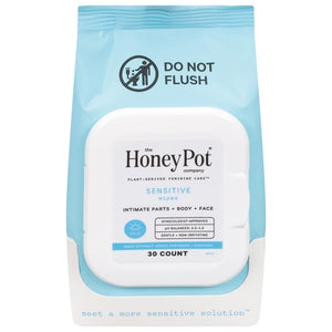 The Honey Pot Wipes Sensitive 30 CT [UNFI-CARLISLE #3117132]