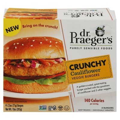 Dr Praegers Veggie Burgers Cauliflower Crunchy 6/10 OZ [UNFI #3006954] [ebt]