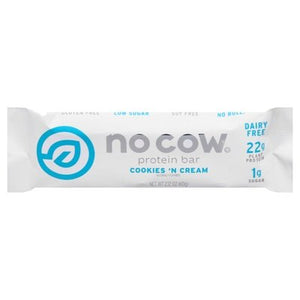 No Cow Protein Bar Cookies N Cream 12/2.12 OZ [UNFI-CARLISLE #2738177] [ebt]