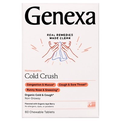 Genexa Cold Crush Homeopathic Acai Berry Chewable Tablets 1/60 TAB [UNFI-CARLISLE #1960624]