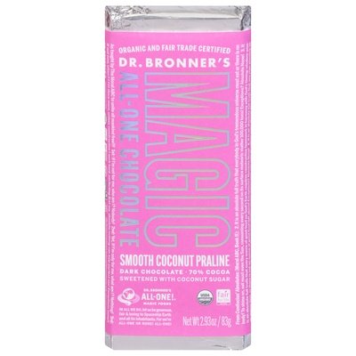 Dr Bronners Dark Chocolate Smooth Coconut Praline 12/2.93 OZ [UNFI-CARLISLE #2724094] [ebt]