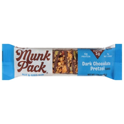 Munk Pack Nut & Seed Bar Dark Chocolate Pretzel Flavored 12/1.23 OZ [UNFI-CARLISLE #2935732] [ebt]