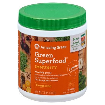 Amazing Grass Green Superfood Immunity Tangerine 1/7.4 OZ [UNFI-CARLISLE #2186609]