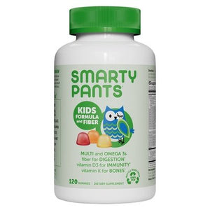 Smartypants Formula And Fiber Kids Gummies Strawberry Banana Orange And Lemon 1/120 CT [UNFI-CARLISLE #1416189]