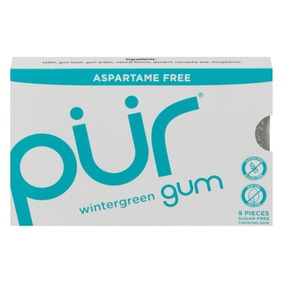 Pur Gum Chewing Gum Aspartame Free Wintergreen 12/12.6 GRM [UNFI-CARLISLE #1523844] [ebt]