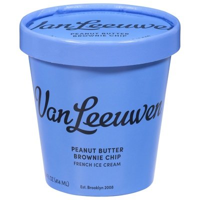 Van Leeuwen Ice Cream French Ice Cream Peanut Butter Brown Chip 8/14 OZ [UNFI #2657609] [ebt]