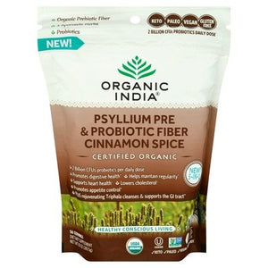 Organic India Psyllium Pre & Probiotic Fiber Cinnamon Spice 1/10 OZ [UNFI-CARLISLE #2974830]
