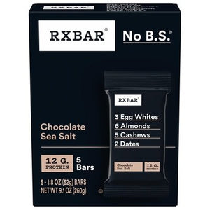 Rxbar Protein Bars Chocolate Sea Salt 6/5/1.83OZ [UNFI #2480846] [ebt]