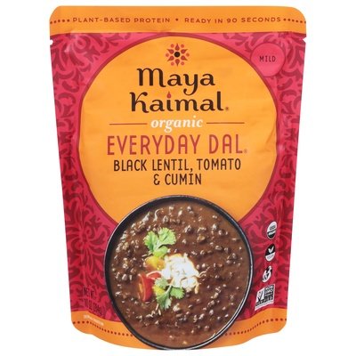 Maya Kaimal Everyday Dal Organic Black Lentil Tomato & Cumin Mild 6/10 OZ [UNFI #2202919] [ebt]