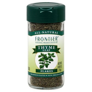 Frontier Nat Prod Co-Op Thyme Leaf Flakes 1/.85 OZ [UNFI-CARLISLE #336784] [ebt]