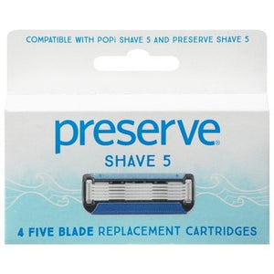 Preserve Replacement Cartridges Shave 5 6/4 CT [UNFI-CARLISLE #2740769]