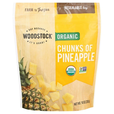 Woodstock Chunks Of Pineapple Organic 12/10 OZ [UNFI #402644] [ebt]