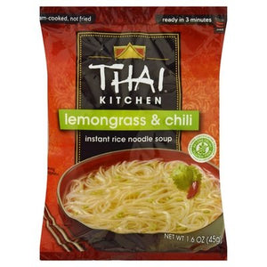 Thai Kitchen Rice Noodle Soup Instant Lemongrass & Chili 12/1.6 OZ [UNFI-CARLISLE #904490] [ebt]